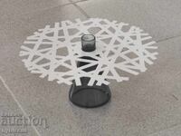 Swedish Kosta Boda Snowflake 2008 candle holder