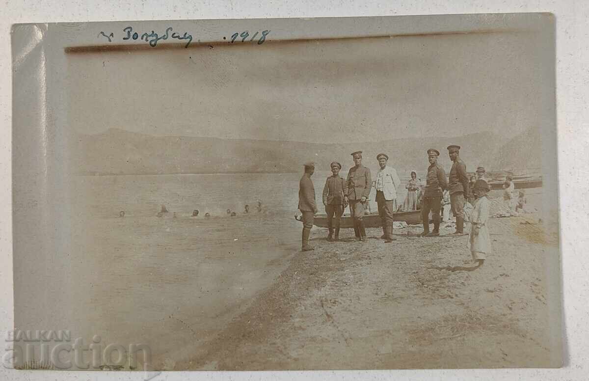 1918 SEA BATHING SOLDIERS PHOTO FIRST WORLD WAR WWI