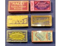 Lame de ras vechi, în cutii cu celofan, 6 bucăți