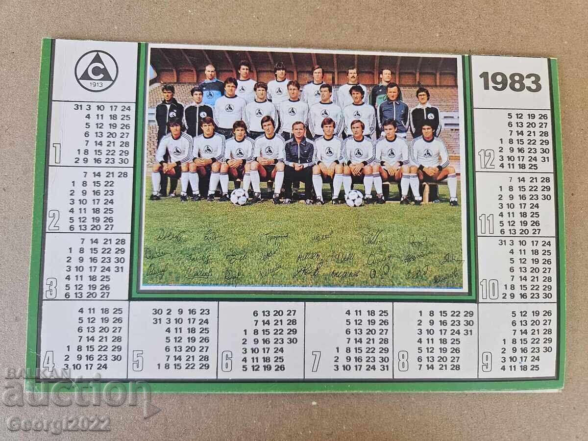 Licitație Calendar de masă Slavia pentru anul 1983