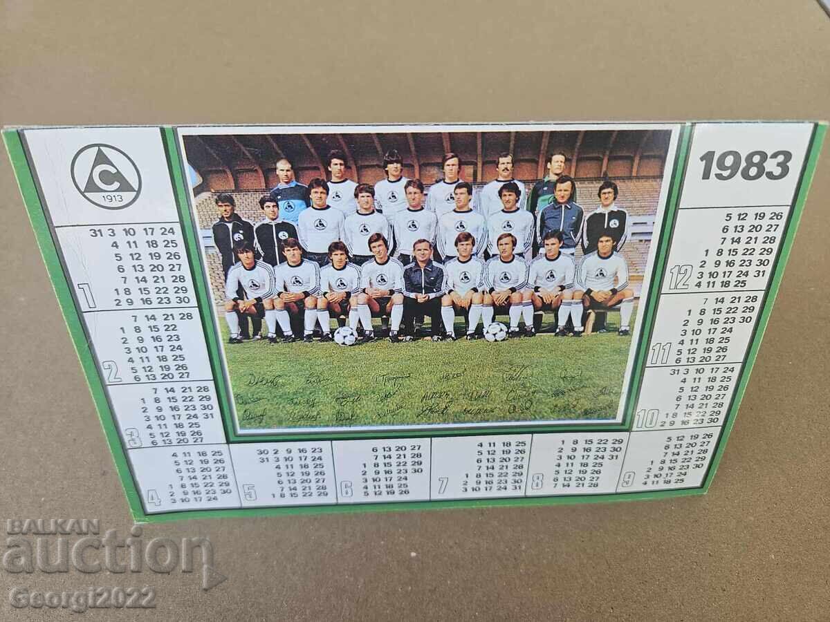 Calendar de masă Slavia pentru anul 1983