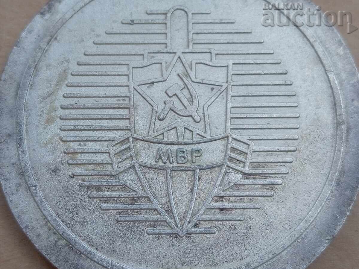 MVR large sports medal volleyball plaque award 80s - 5 MVR large sports medal volleyball plaque award 80s - 5