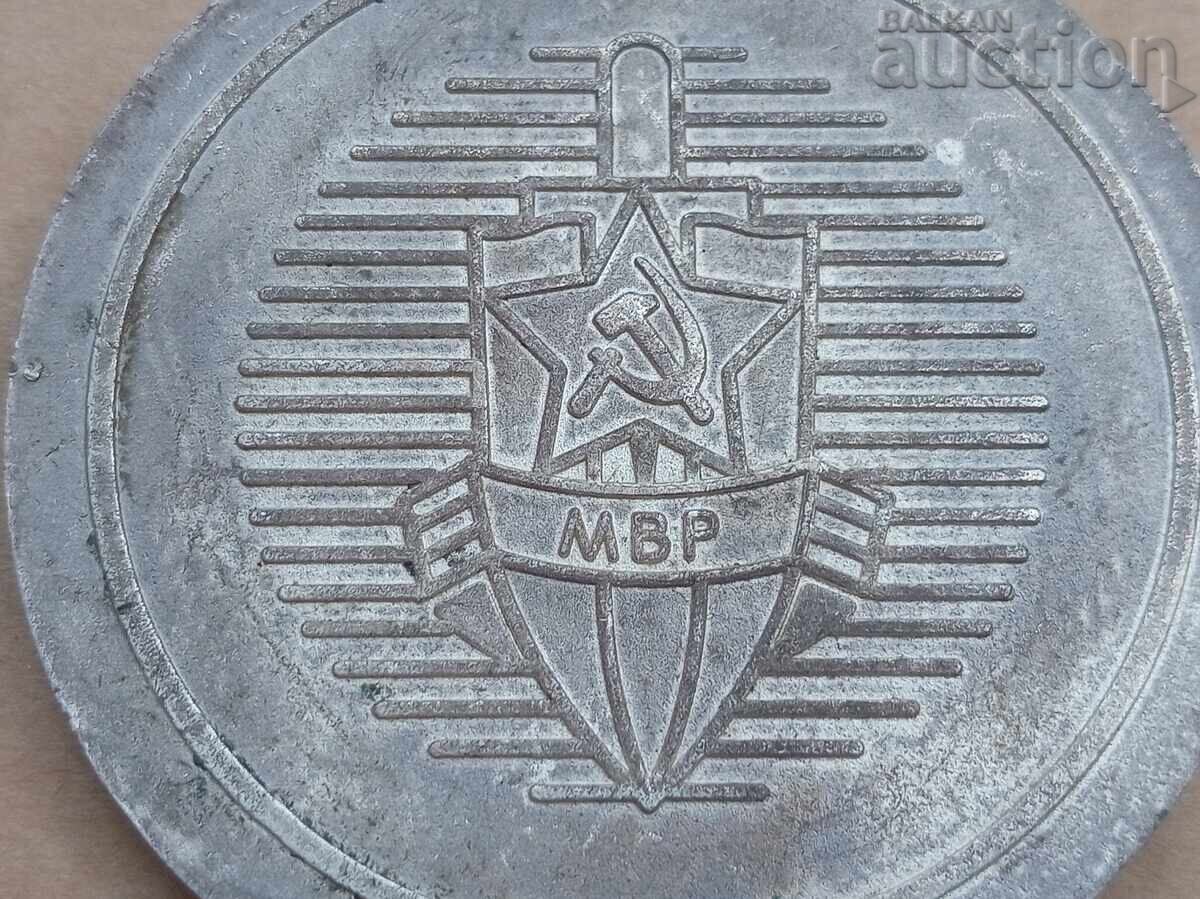 MVR large sports medal volleyball plaque award 80s