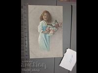 Стара пощенска картичка - Дете