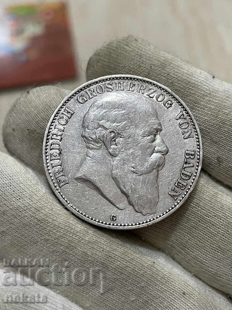 Imperiul German, 5 mărci, 1904, Baden Imperiul German, 5 mărci, 1904, Baden