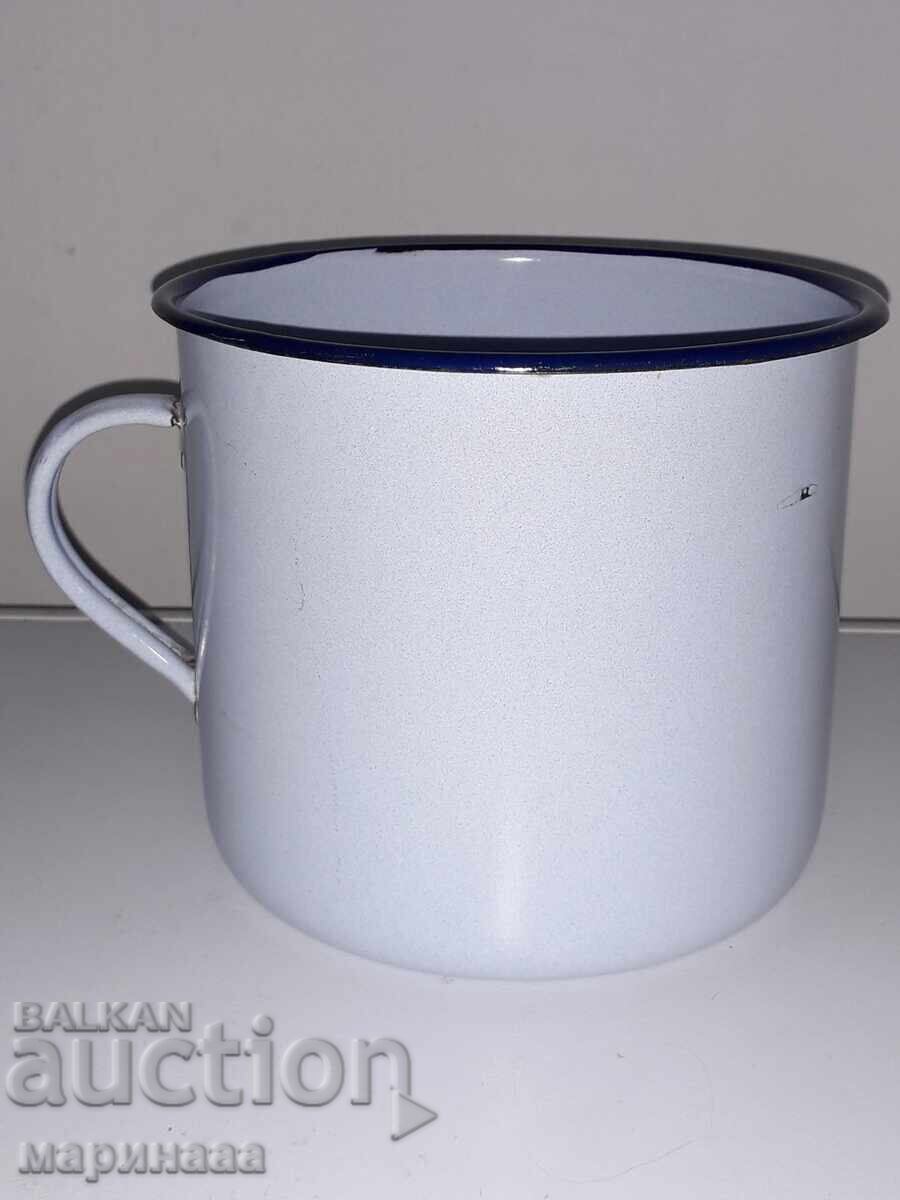 Auction  LARGE ENAMELED PITCHER. ''OBORISHTE 74 G''