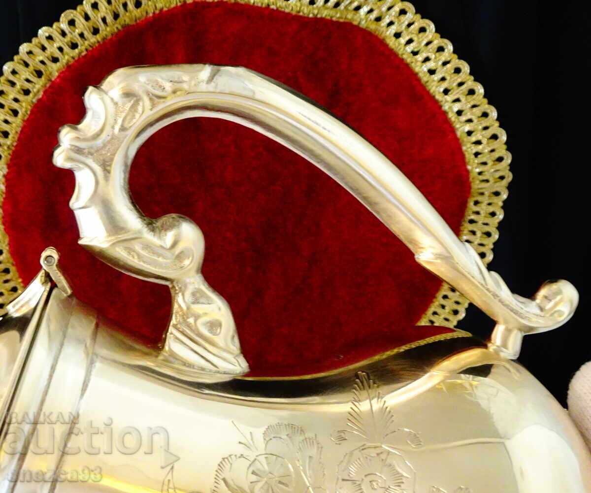 Bronze can 1 kg, engraved, baroque - 5