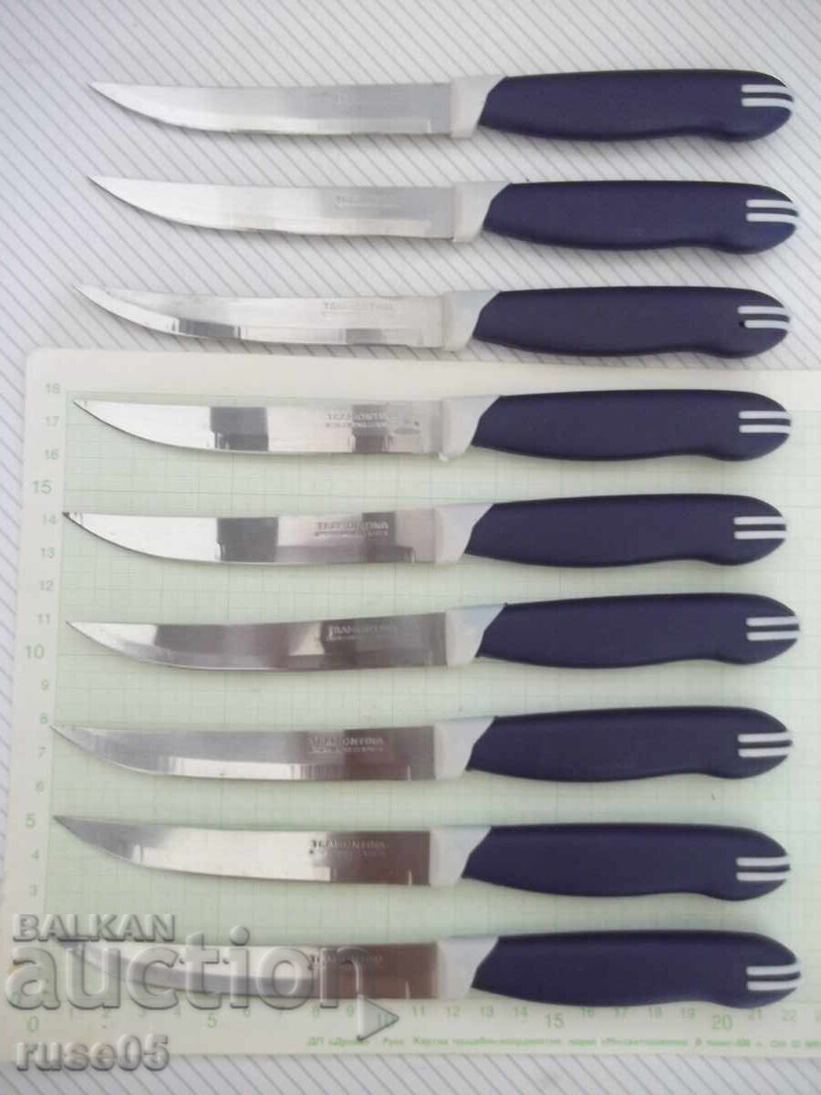 Лот от 9 бр. ножа "TRAMONTINA" с цена 30.00 лв. | € 15.34 Лот от 9 бр. ножа "TRAMONTINA" с цена 30.00 лв. | € 15.34
