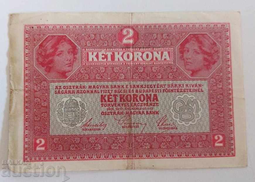 Auction  . 1912 2 KRON KRONEN KRONEN BANK AUSTRIA-HUNGARY