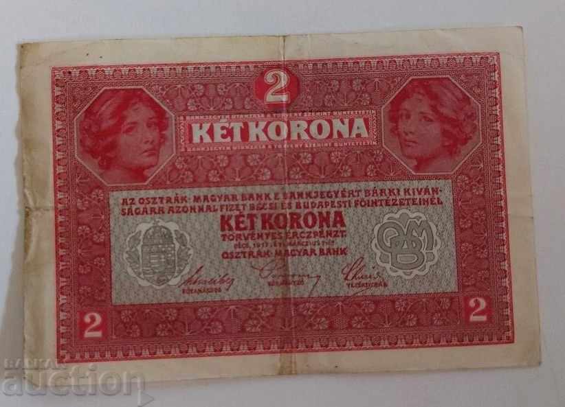 . 1912 2 KRON KRONEN KRONEN BANK AUSTRIA-HUNGARY - 5