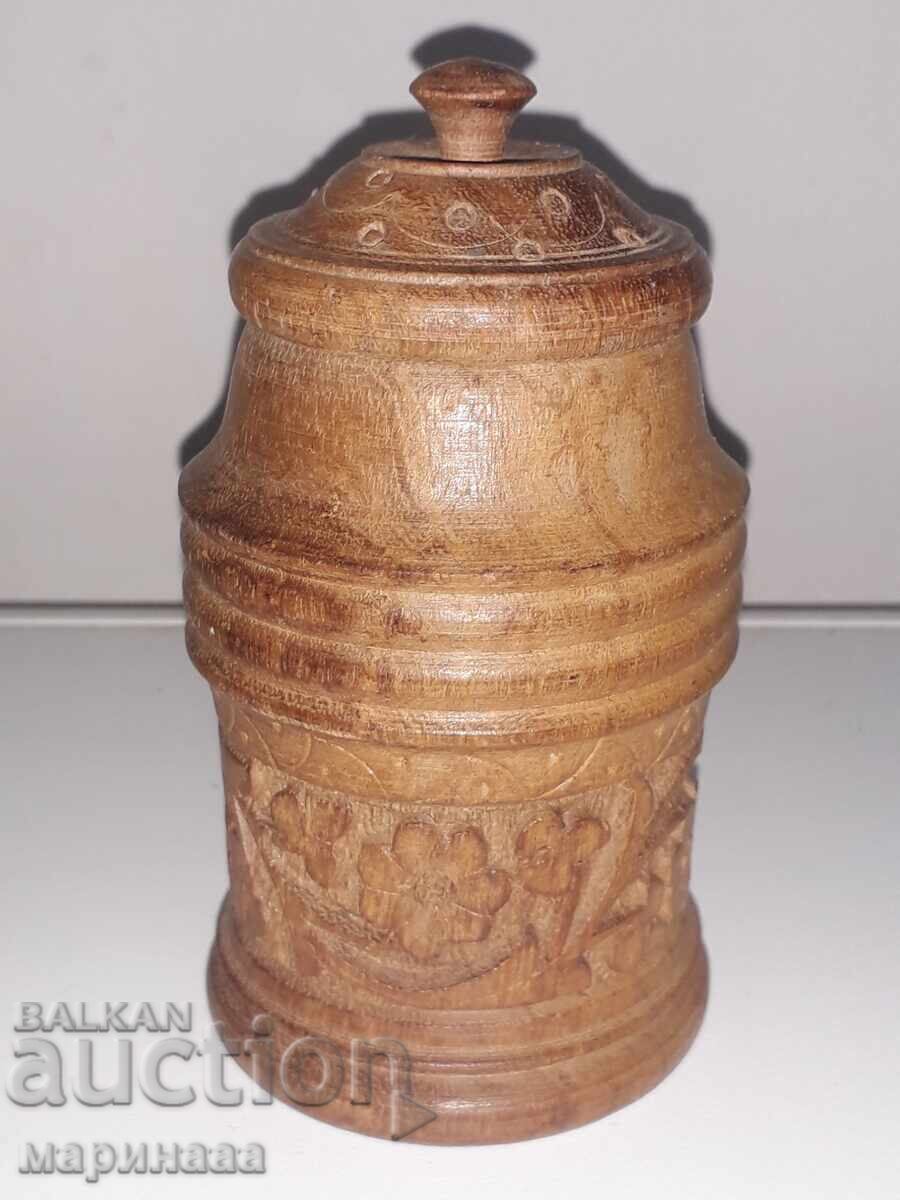 CUTIE. SCULPTURĂ ÎN LEMN. INDIA