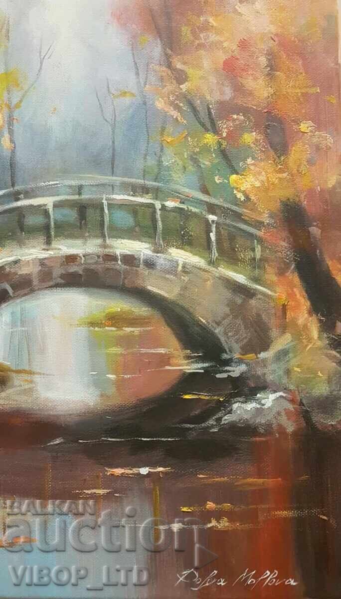 Худ.картина ЕСЕННА ИДИЛИЯ, 50/40, масло/платно/подпис - 5