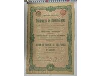 1907 BRUSSELS OLD SHARE STOCK SHARE DOCUMENT PART BOND