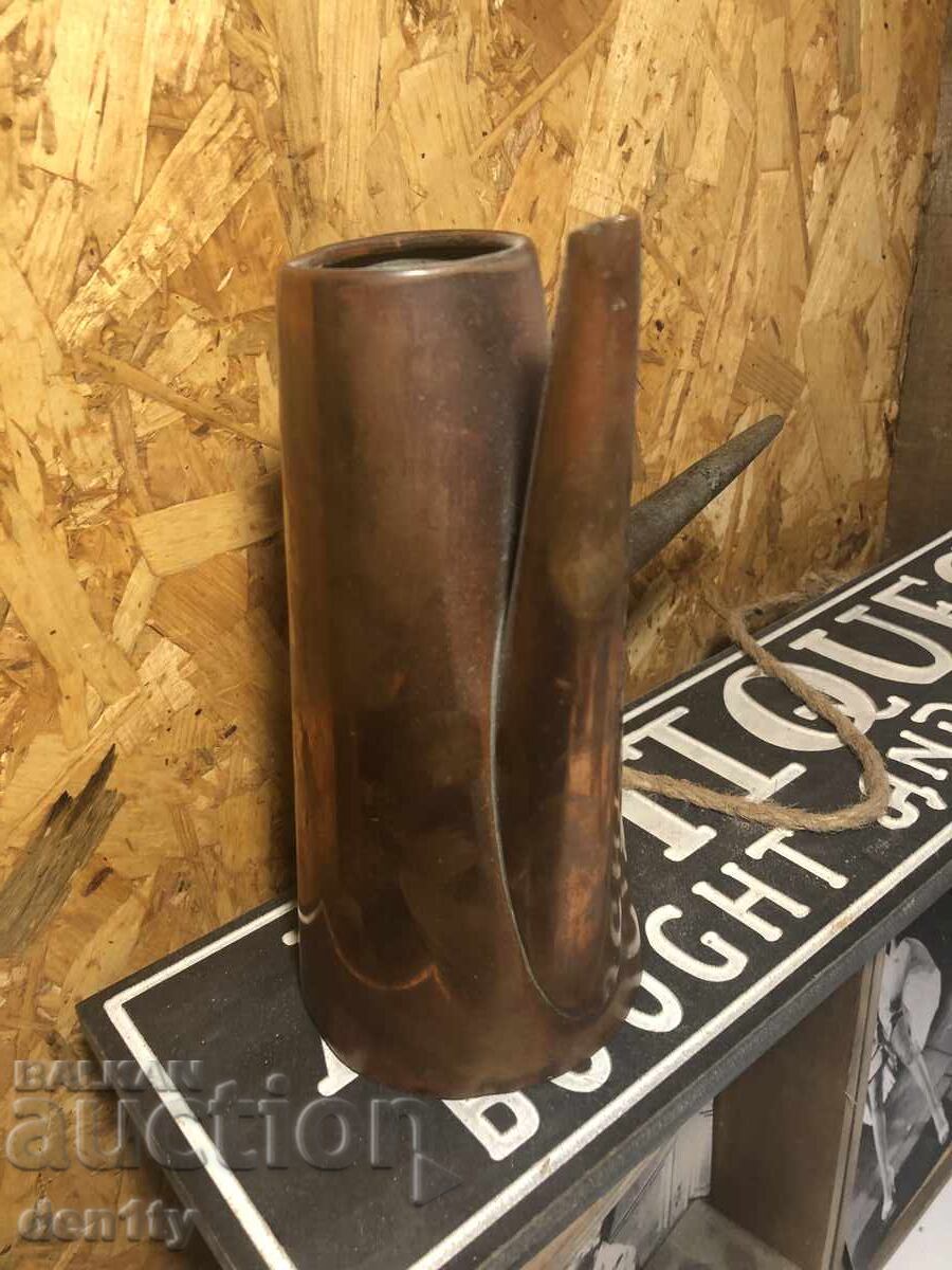 стара медна кана за кафе копрал Португалия - 6