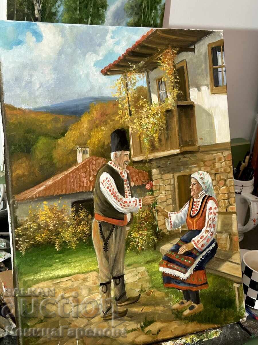 Δενίτσα Γκαρέλοβα πίνακας 50/40 "Δεν υπάρχει καθυστερημένη αγάπη" με τιμή 190.00 BGN | € 97.15