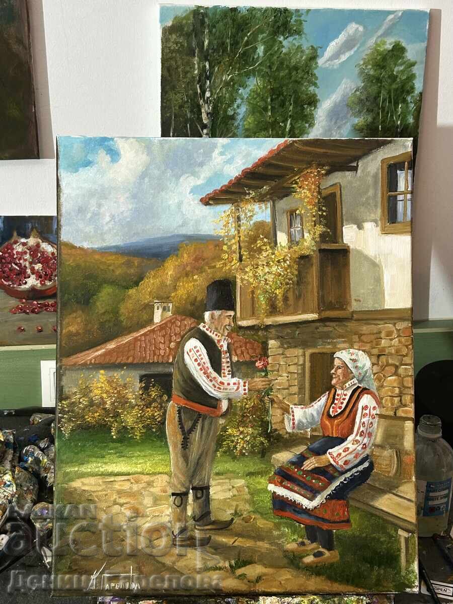 Δημοπρασία Δενίτσα Γκαρέλοβα πίνακας 50/40 "Δεν υπάρχει καθυστερημένη αγάπη"