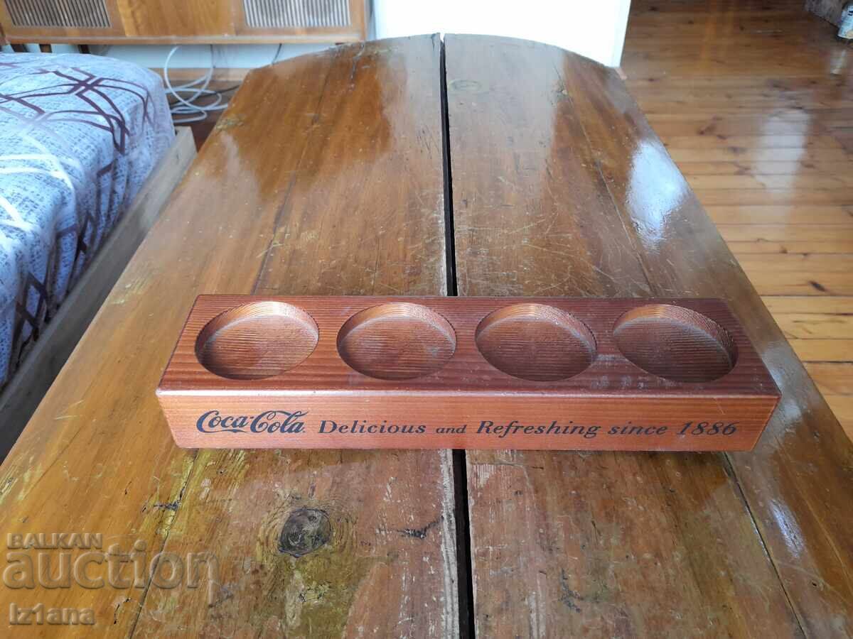 Παλιά ξύλινη βάση για μπουκάλια Coca Cola, Coca Cola με τιμή 33.00 BGN | € 16.87