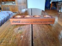 Vechi suport de lemn pentru sticle Coca Cola, Coca Cola