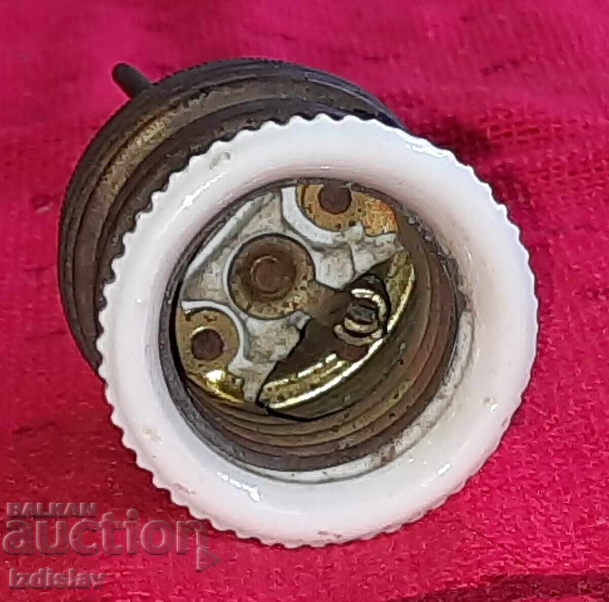 Old socket bronze and porcelain. with price 20.00 BGN | € 10.23
