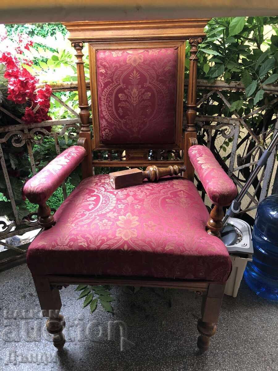 Old antique armchair