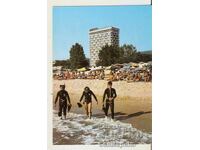 Картичка  България  Варна  Златни пясъци Изглед 41*