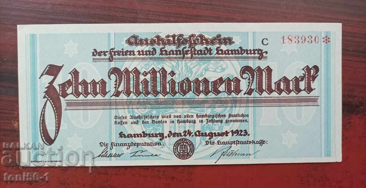 Germania 10 milioane mărci 1923 UNC