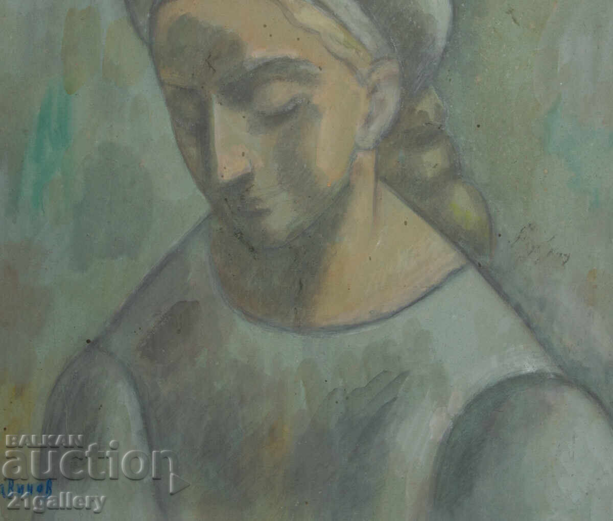 Lyubomir Savinov (1941-) Female Portrait - 6