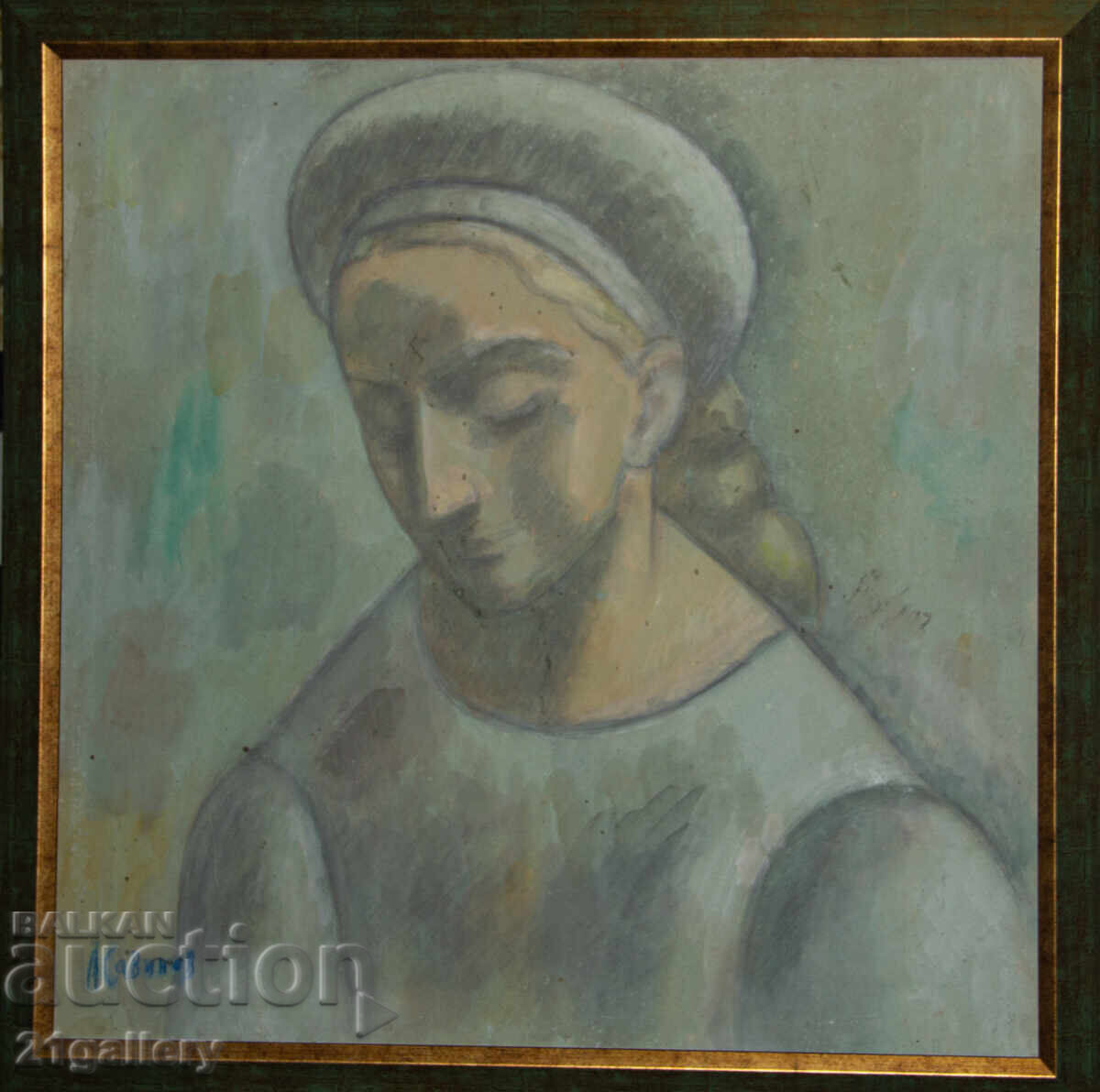 Lyubomir Savinov (1941-) Female Portrait