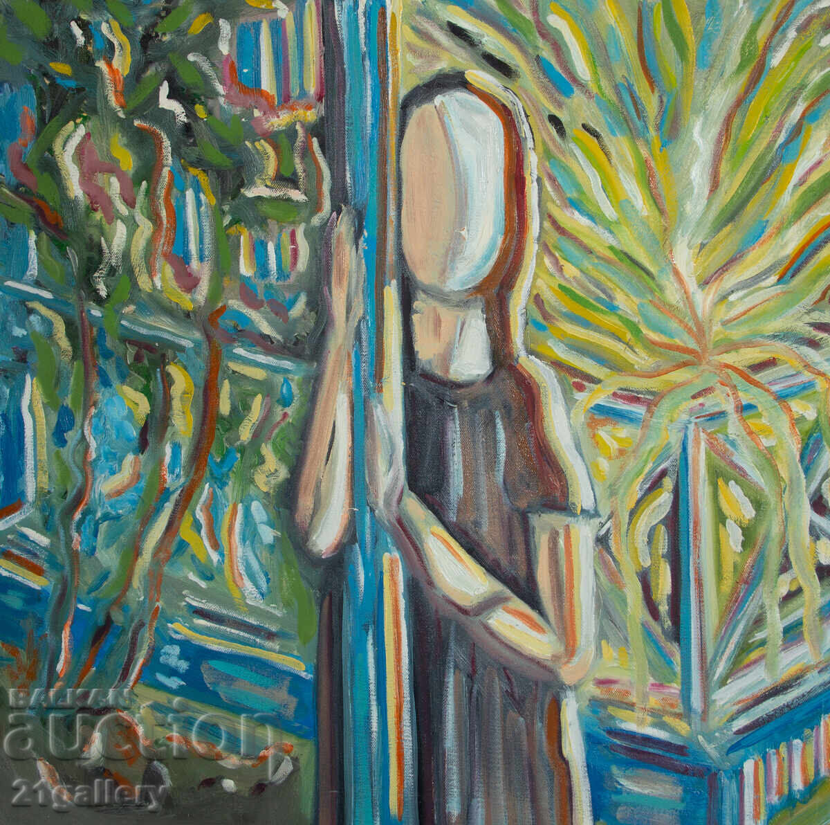 Oil painting, figurative composition with price 400.00 BGN | € 204.52 Oil painting, figurative composition with price 400.00 BGN | € 204.52