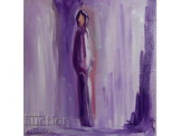 Oil painting, figurative composition