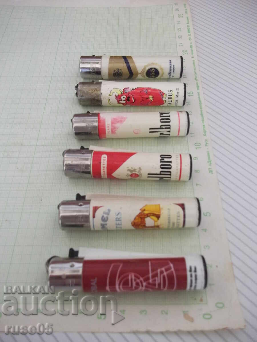 Auction  Lot of 6 gas lighters "CLIPPER" working