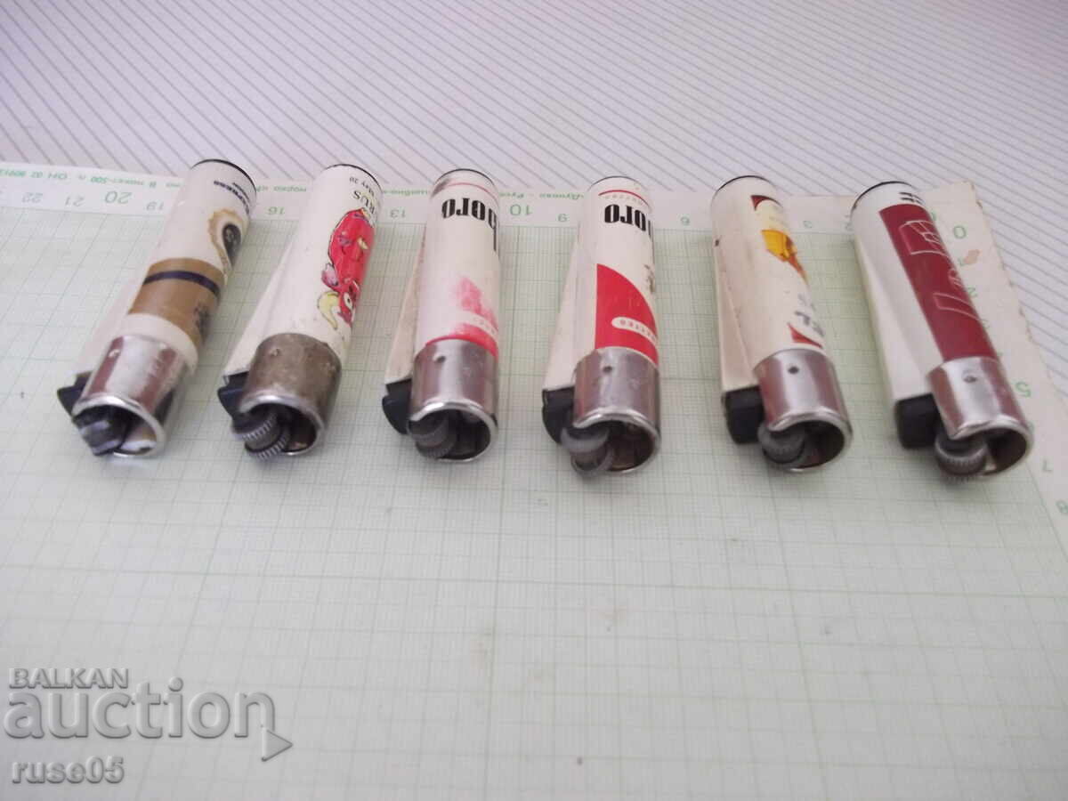 Delivery of Lot of 6 gas lighters "CLIPPER" working