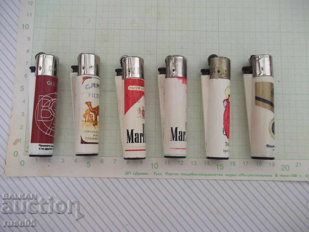 Lot of 6 gas lighters "CLIPPER" working - 5