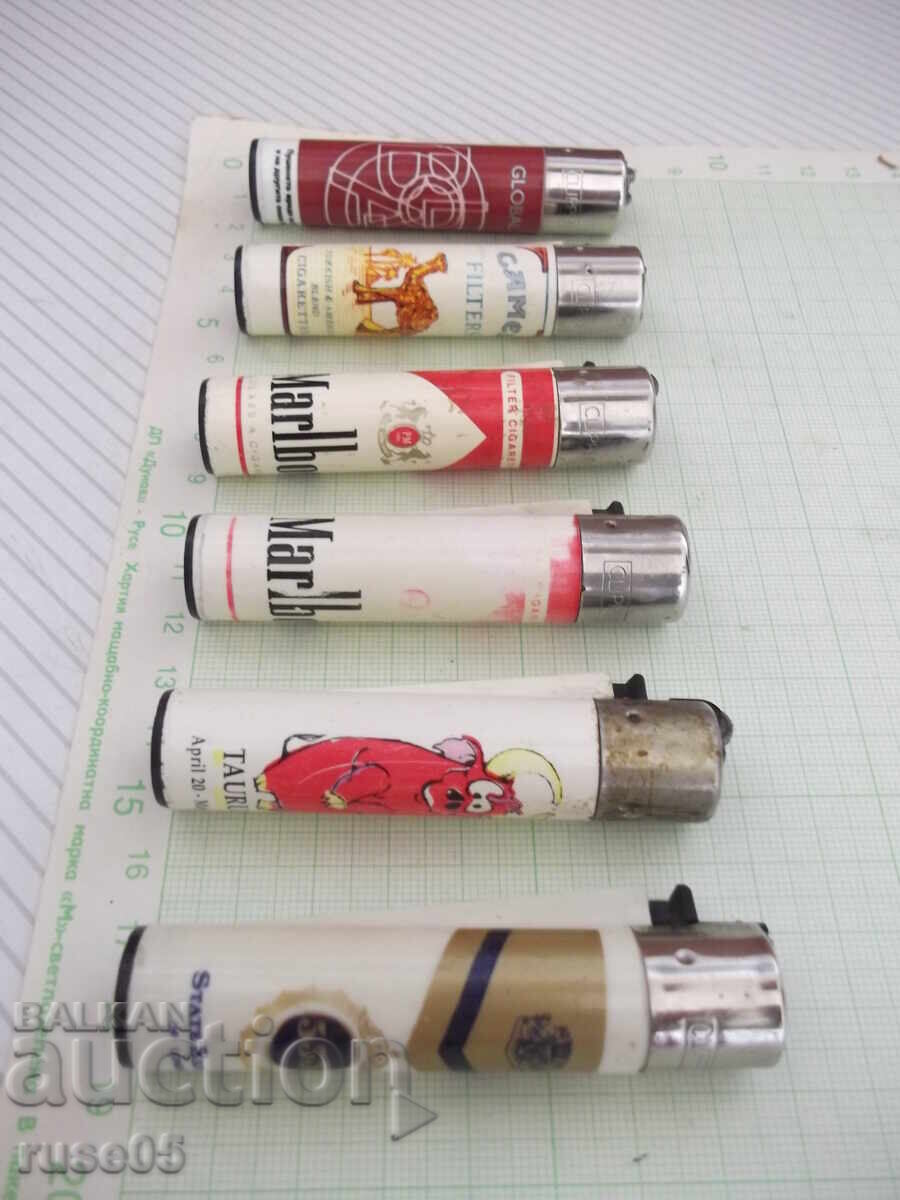 Lot of 6 gas lighters "CLIPPER" working - 6