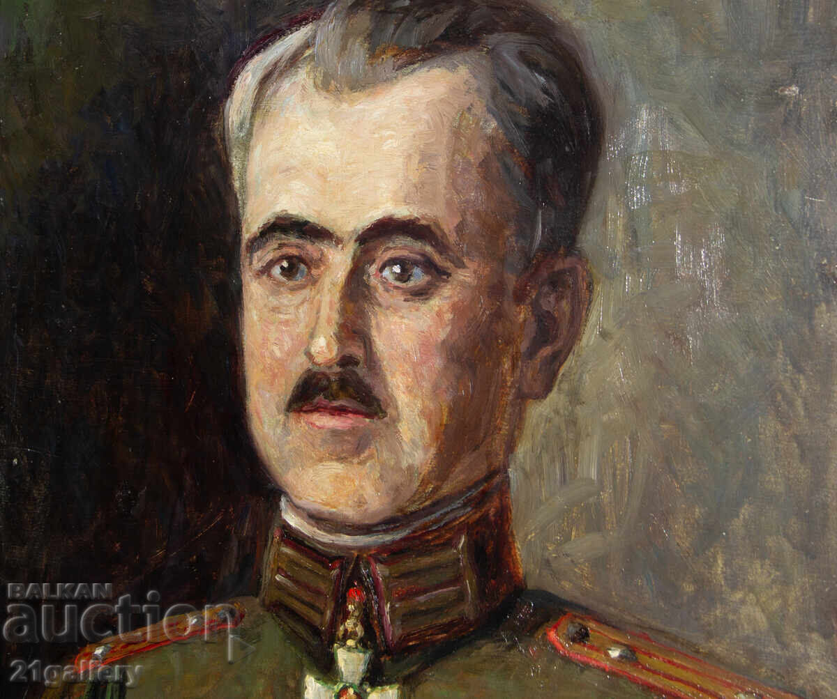 Δημοπρασία Παλαιός πίνακας ελαιογραφίας, πορτρέτο αξιωματικού, υπογεγραμμένος Δημοπρασία Παλαιός πίνακας ελαιογραφίας, πορτρέτο αξιωματικού, υπογεγραμμένος