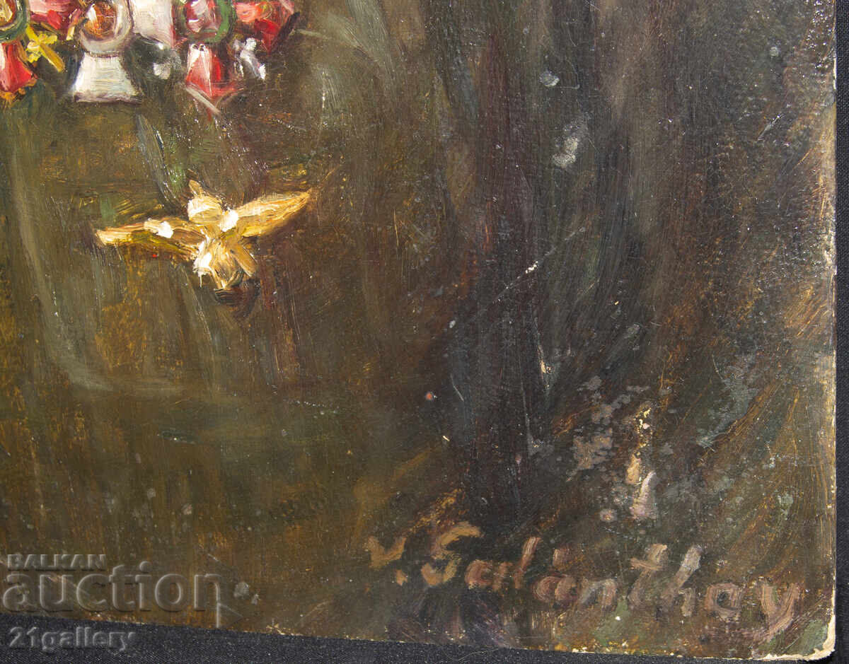 Παλαιός πίνακας ελαιογραφίας, πορτρέτο αξιωματικού, υπογεγραμμένος - 6 Παλαιός πίνακας ελαιογραφίας, πορτρέτο αξιωματικού, υπογεγραμμένος - 6