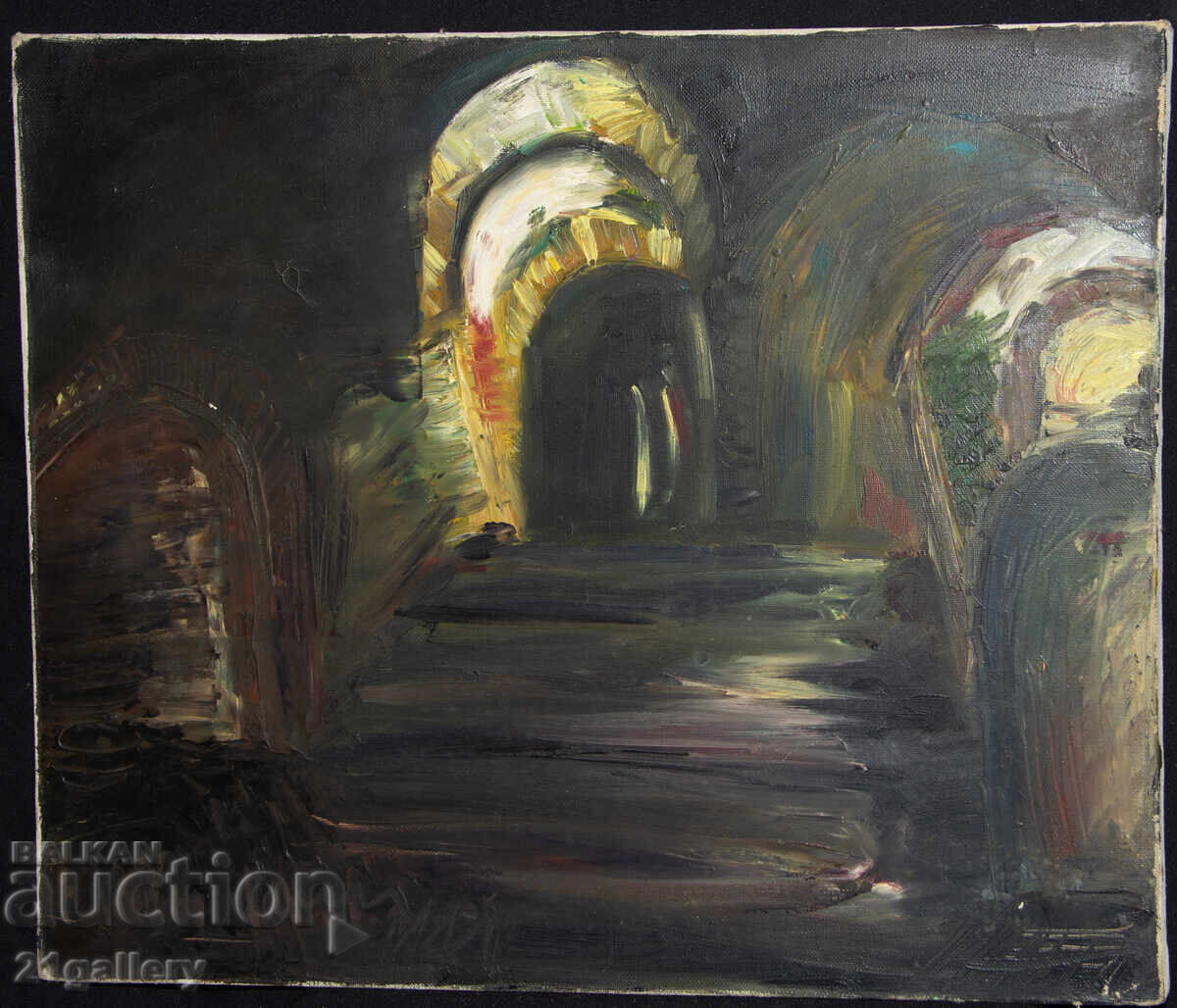 Abstract landscape contemporary painting oil paints with price 350.00 BGN | € 178.95