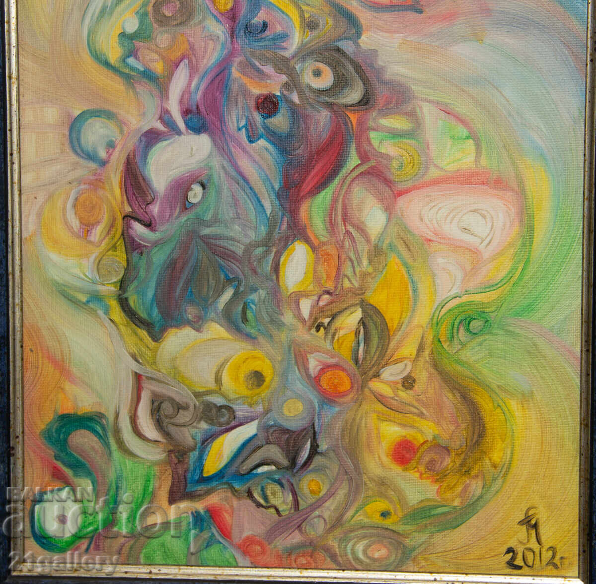 Αφηρημένη σύνθεση, ελαιογραφία "Απελευθέρωση" 2012 - 5