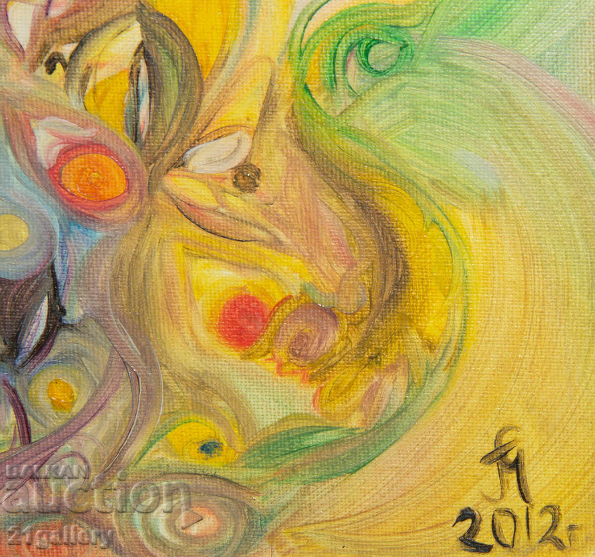 Αφηρημένη σύνθεση, ελαιογραφία "Απελευθέρωση" 2012 - 6