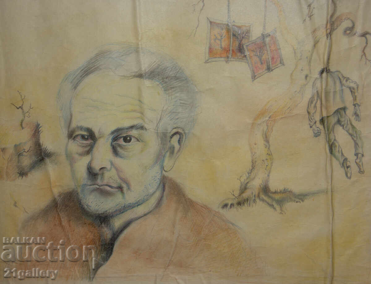 Сюреалистична композиция, портрет на Генко Генков - 6