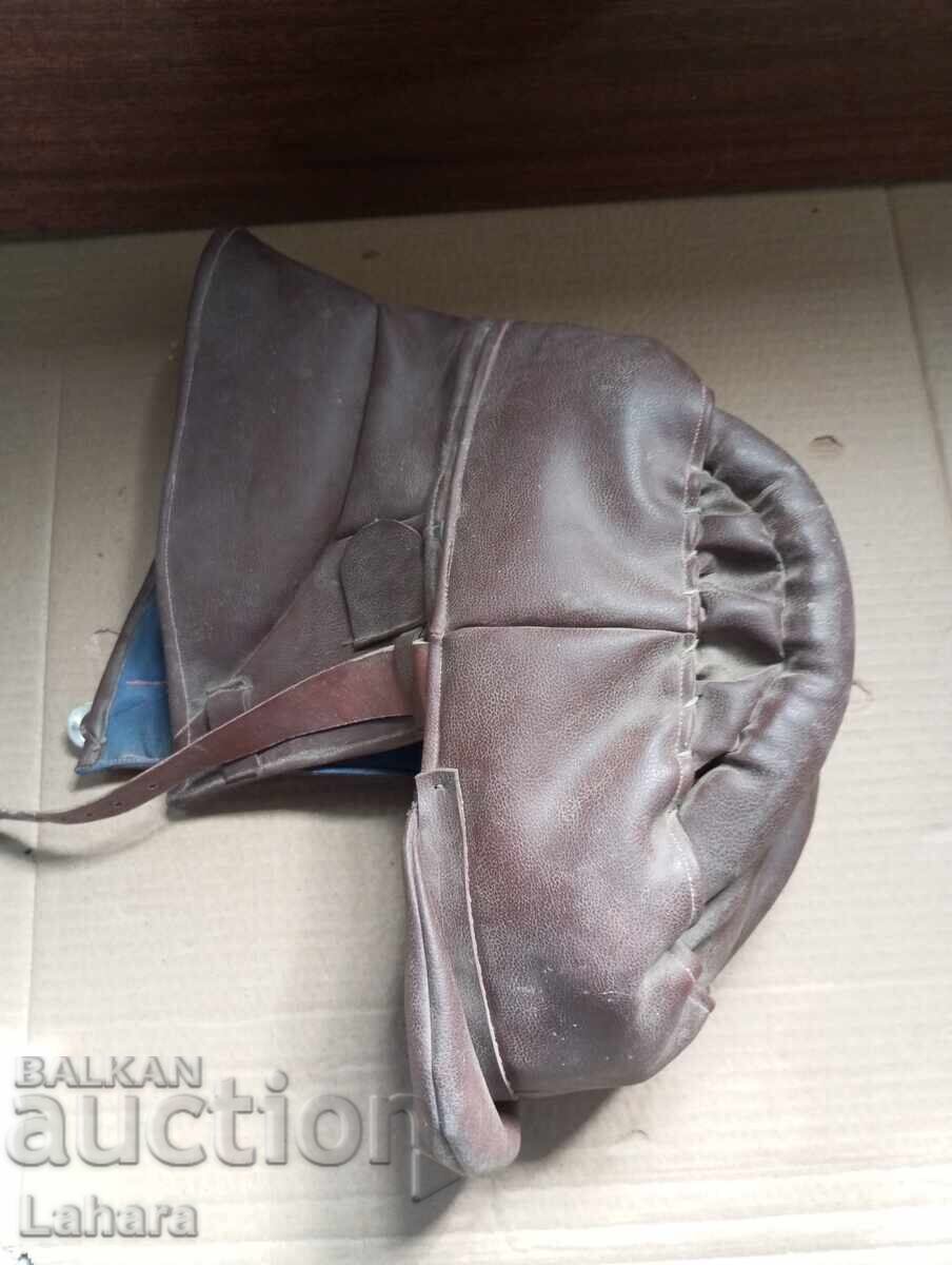 Ρετρό δερμάτινο κράνος μηχανής - 6