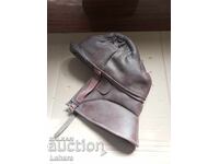 Căști retro din piele pentru motocicletă