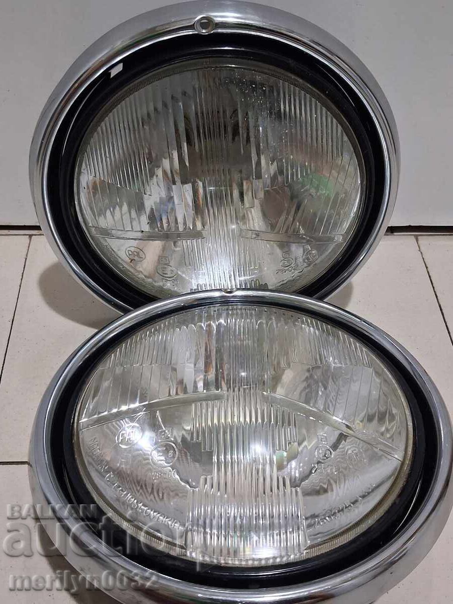 Car headlights glass reflector bezel Czechoslovakia - 5
