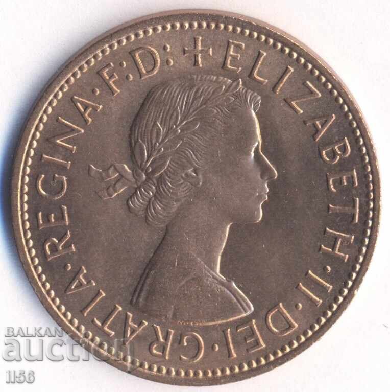 UK - 1 Penny 1962 - UNC (uncirculated from a collection) with price 17.00 BGN | € 8.69