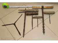 . LOT OF OLD DRILL DRILL HAND DRILL CARPENTRY TOOLS