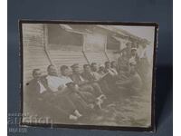 Old Military Photo of Prilep, Macedonia: Officers, Dog