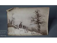 Old Military Photo of Prilep, Macedonia: PSV officers in the mountains