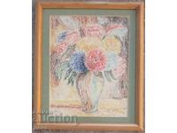 Natură moartă cu pastel
