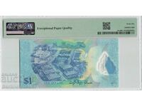 Brunei 1 Ringgit 2011 Polimer Pick 35a PMG Gem UNC 66 EPQ