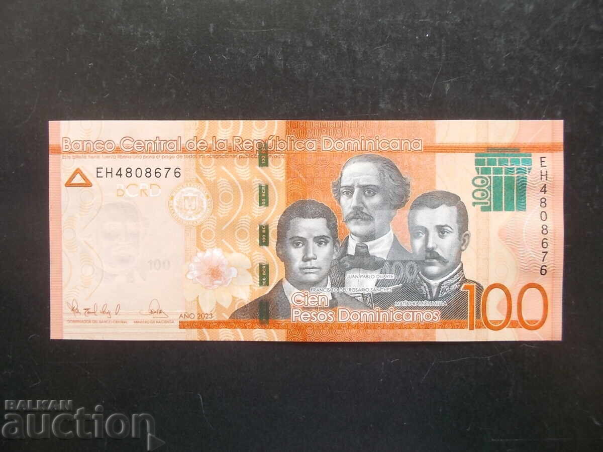 DOMINICAN REPUBLIC, 100 Pesos, 2023, UNC DOMINICAN REPUBLIC, 100 Pesos, 2023, UNC